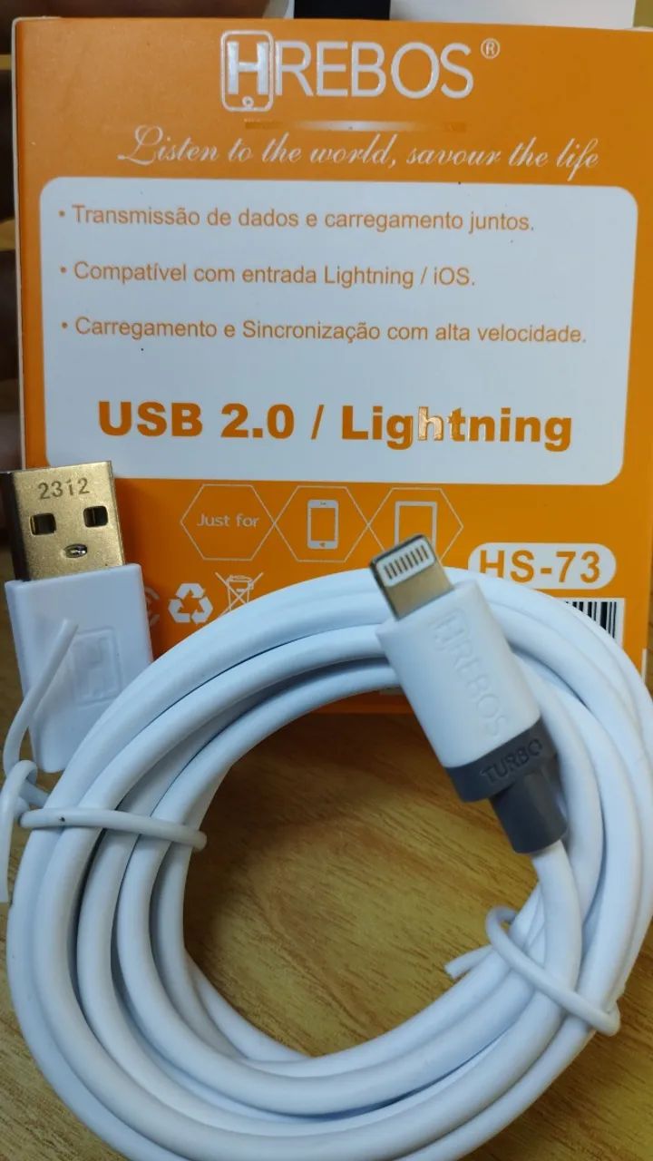 Cabo USB para iPhone 2 metros  - Foto 2