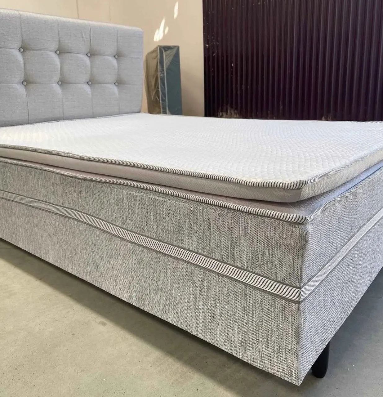 Cama Box Casal com pillow 