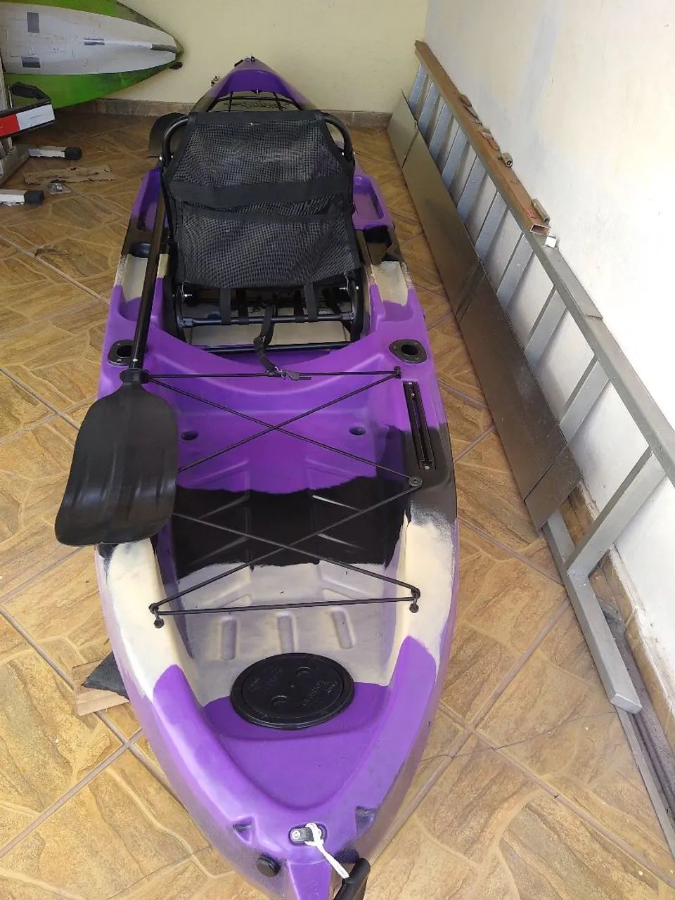 Caiaque Shark Nature Roxo ( troco caiaque pedal) - Foto 2