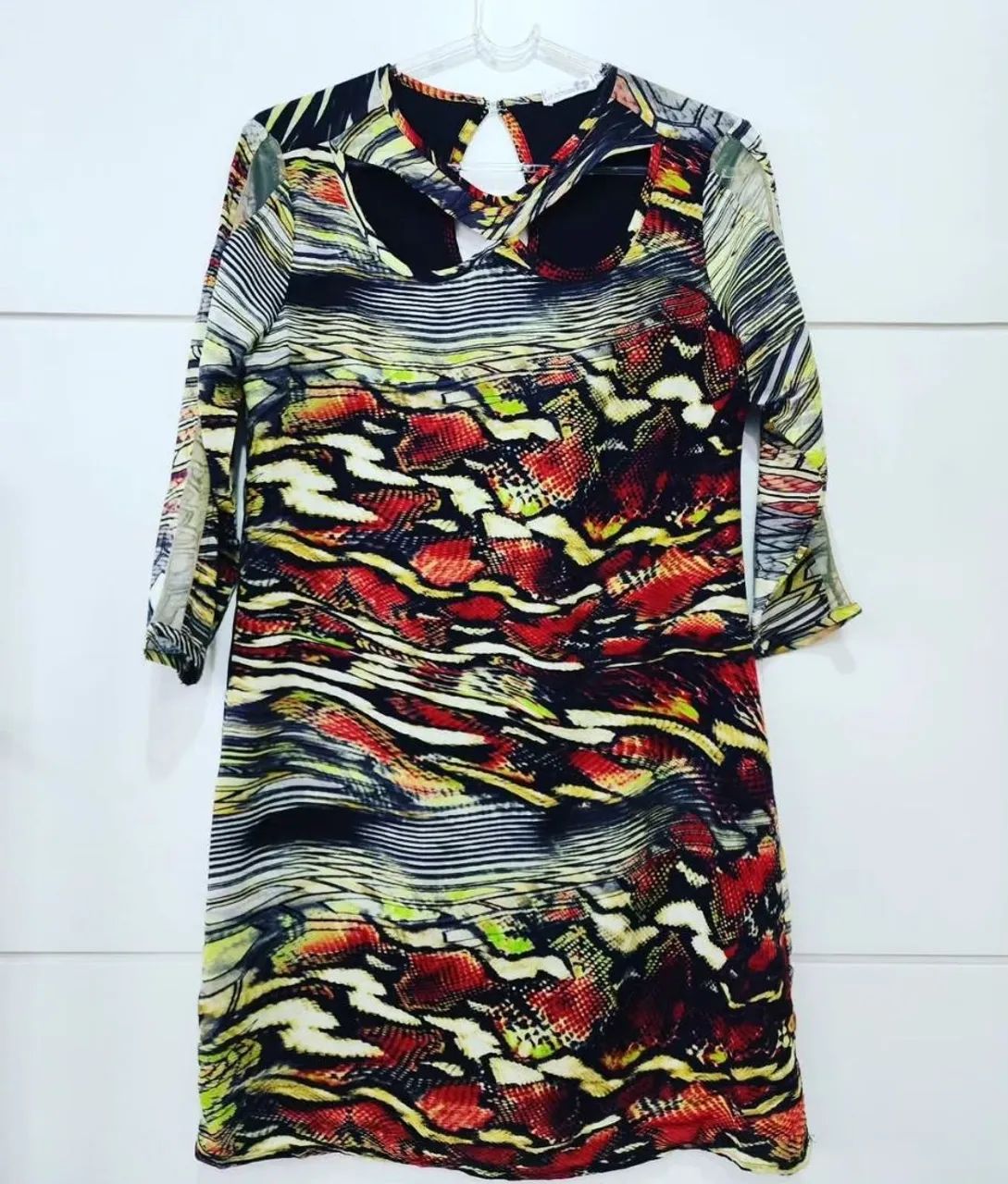 Vestido de viscose Tam. P da Dhamas