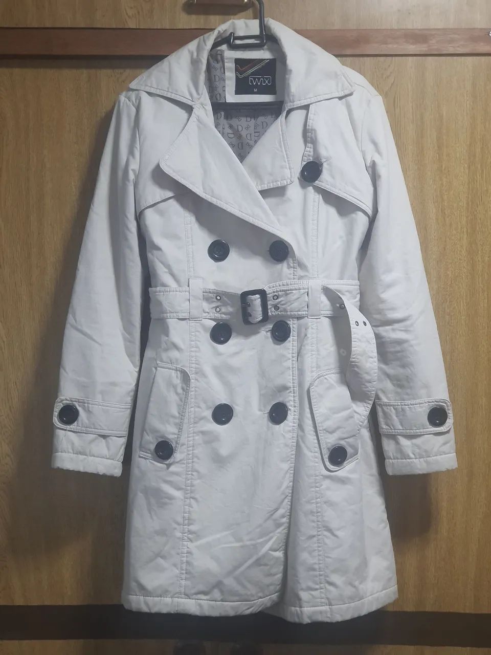 Casaco Trench Coat Bege Feminino