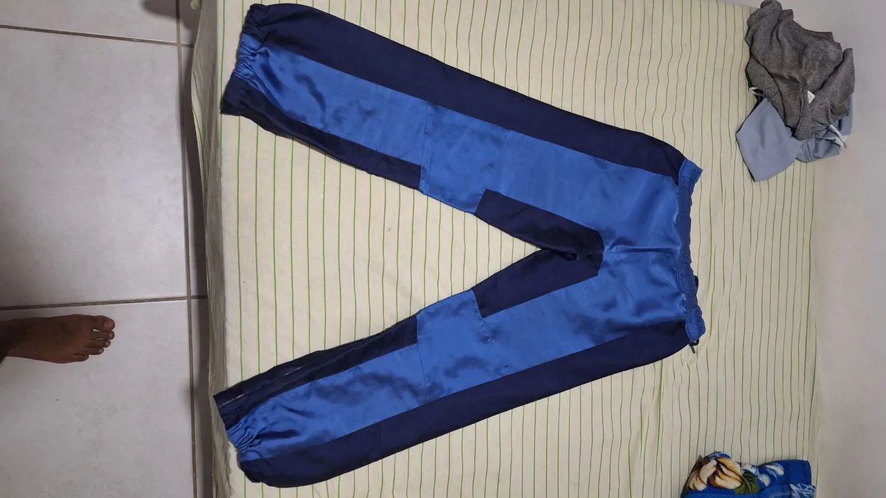 Calça de treino Puma azul e azul marinho - Foto 2