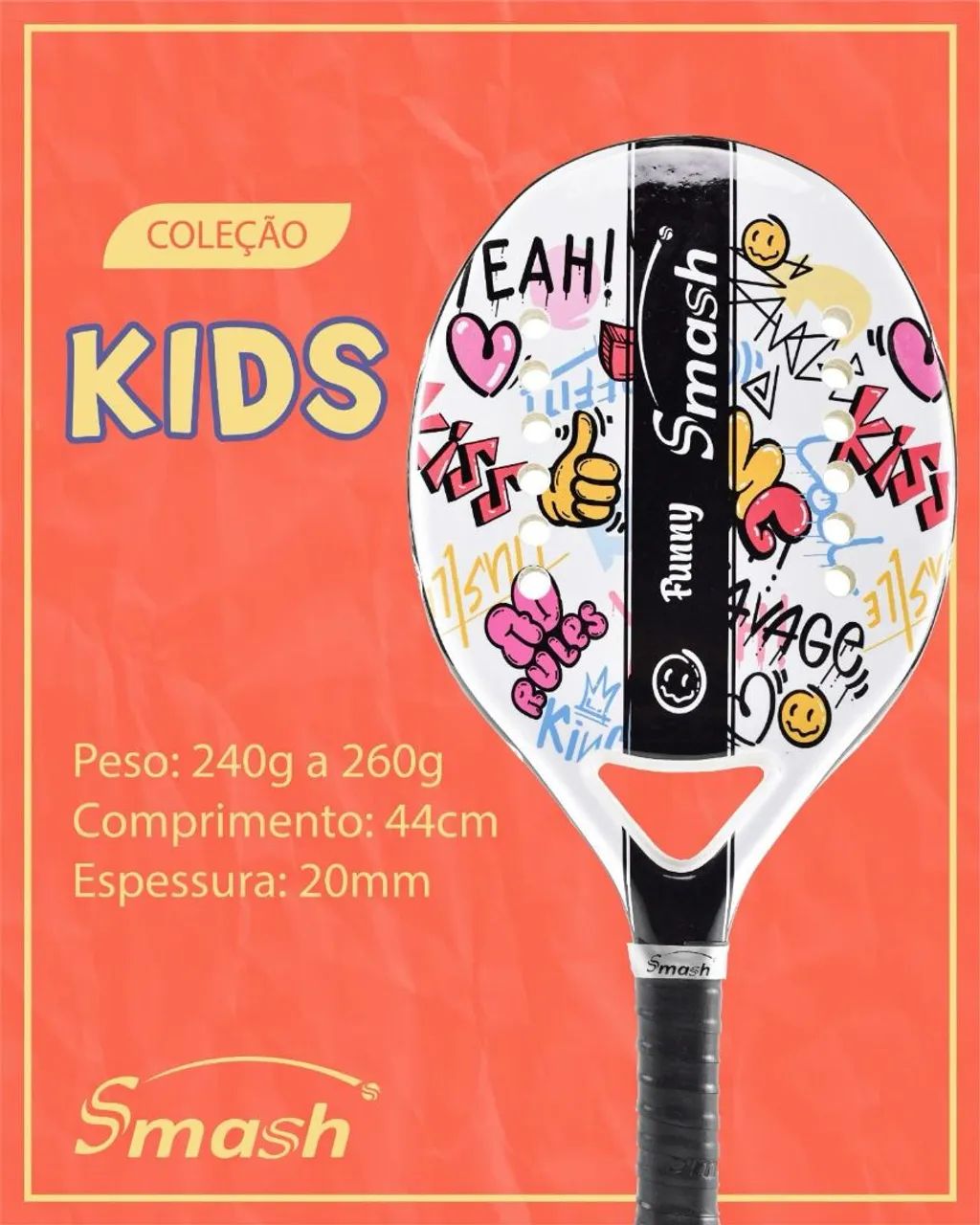 Raquetes de Beach Tennis Smash Kids - Diversos Modelos - Foto 2