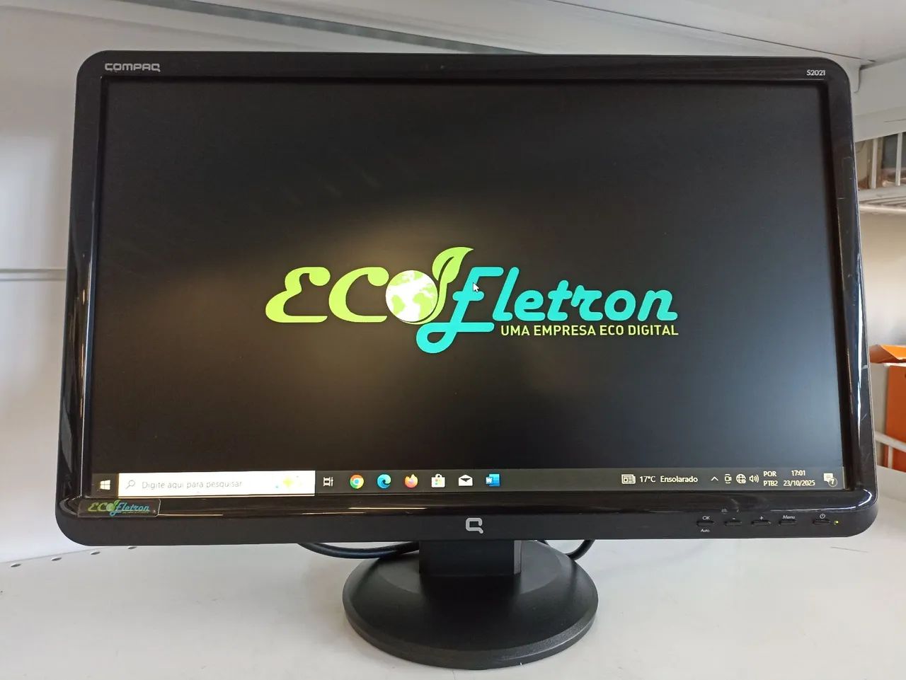 Monitor 20/21 Polegadas Hp Compaq Widescreen VGA Ótimo Estado  - Foto 3
