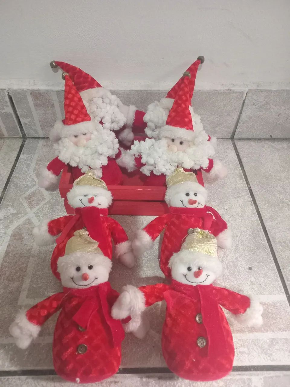 Enfeite de tecido natal