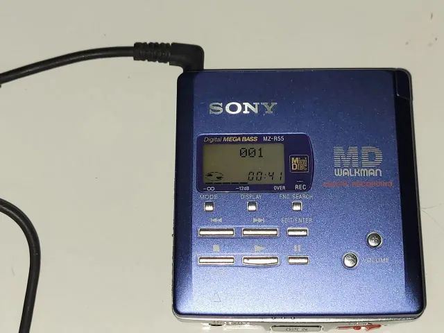 【極希少】SONY MZ-R55 ポータブルMDレコーダー MD WALKMAN MD mini disc recorder Sony mz-r55 - Aparelhos de Som - Jardim São