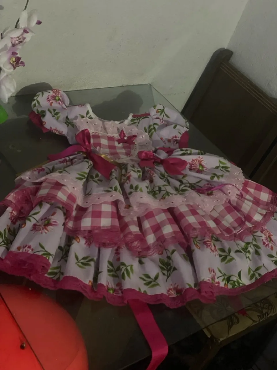 Vestido Infantil Festa Junina 04/06 anos