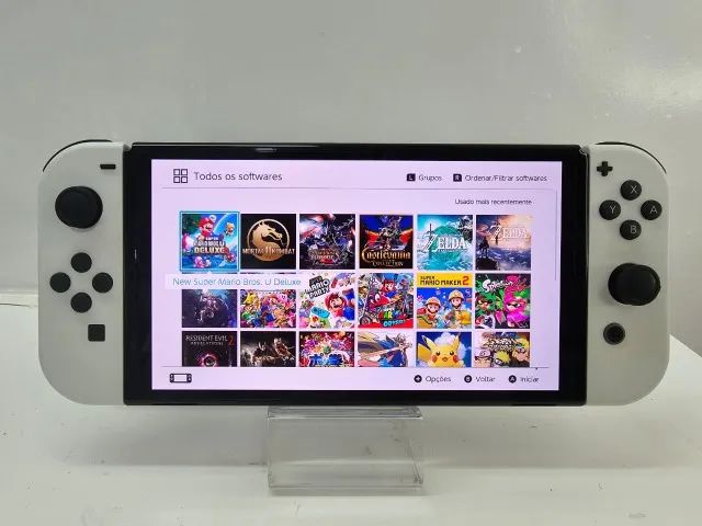 USADO: Nintendo Switch Oled 64gb Com Modship E Com Cartão De 256gb
