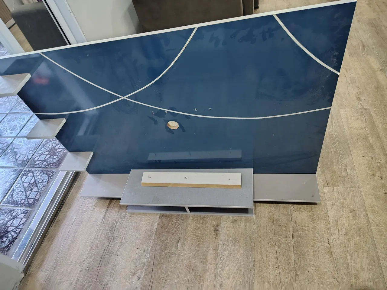 Painel Decorativo Azul Moderno