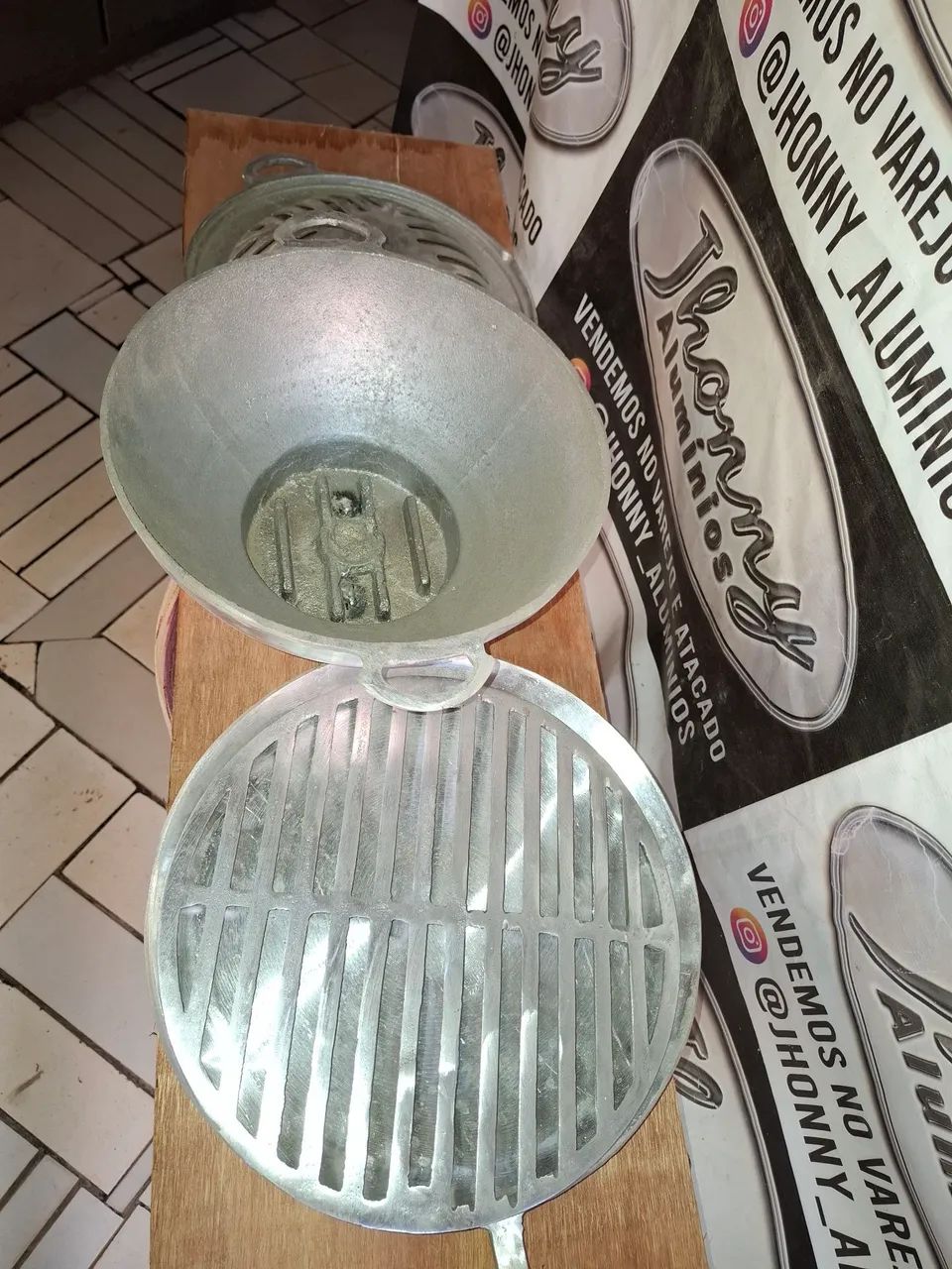 Fogareiro portátil a carvão  - Foto 6
