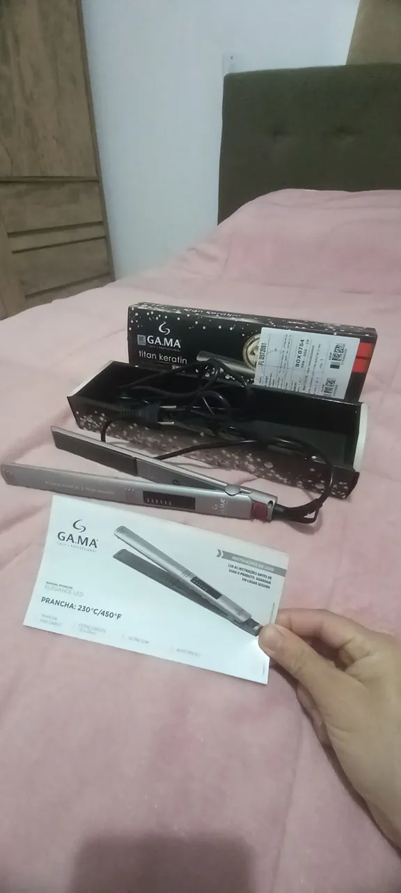 Prancha Gama Elegance LED Titan Keratin