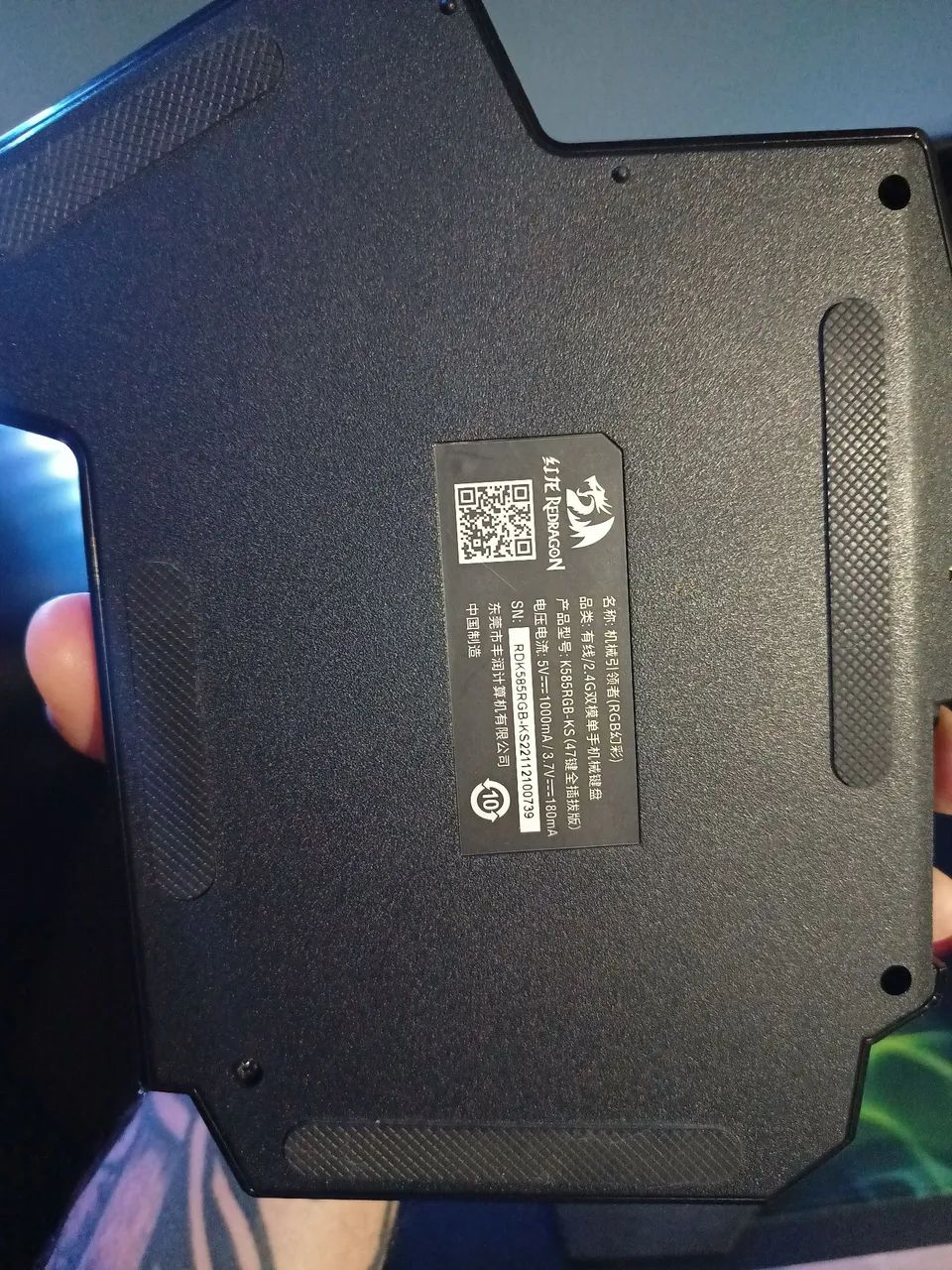 Teclado Redragon K585rgb Preto One Hand Sem Fio - Foto 4
