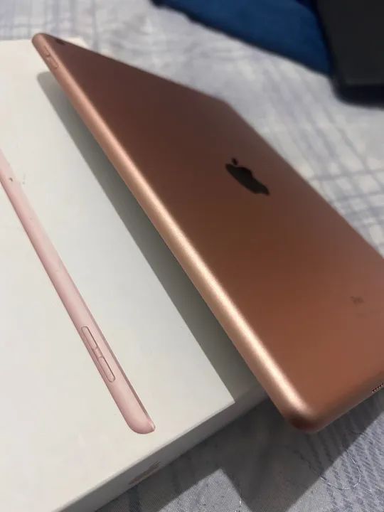iPad 7th 32gb Gold com apple pencil original (ambos em ótimo estado e com caixa) - Foto 4