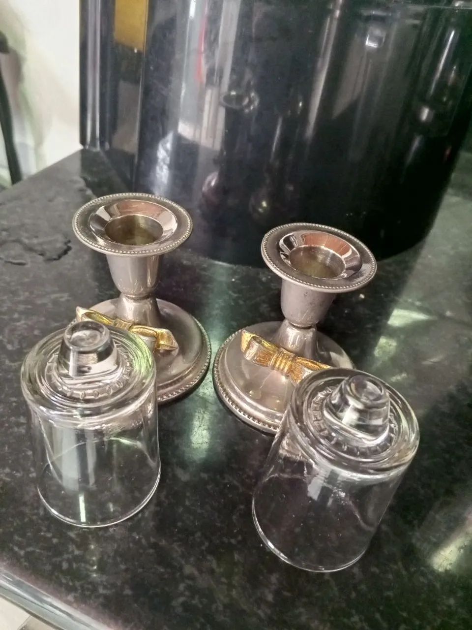 Conjunto de taças que se transforma em castiçais. Peça para colecionadores. - Foto 2