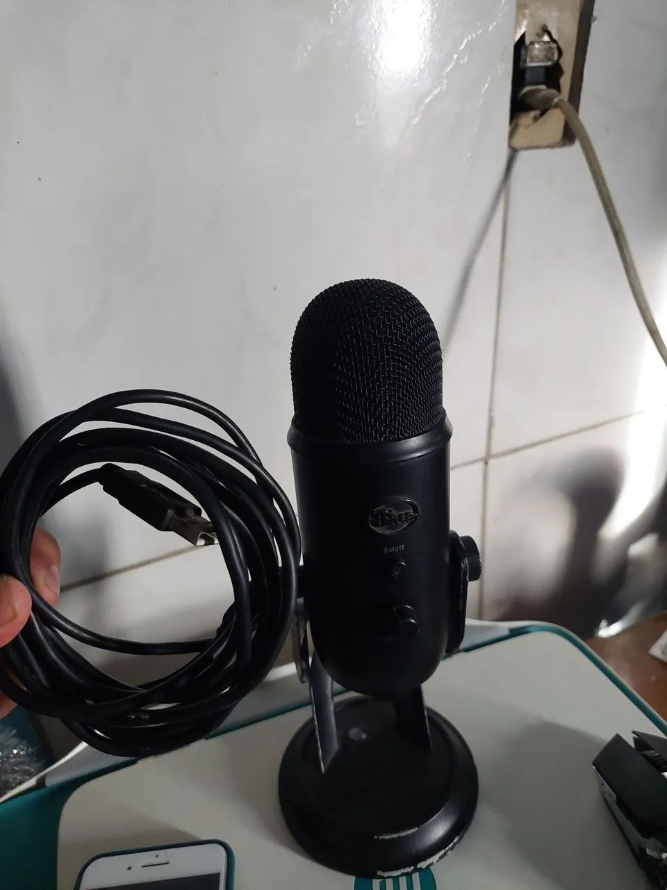 Microfone Blue Yeti USB Condensador - Foto 5