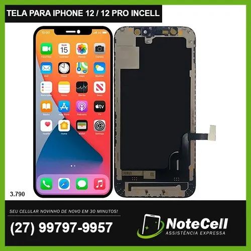 Tela/Display Para iPhone 12/12 Pro INCELL PREMIUM - Instalação em 30 minutos!!!!