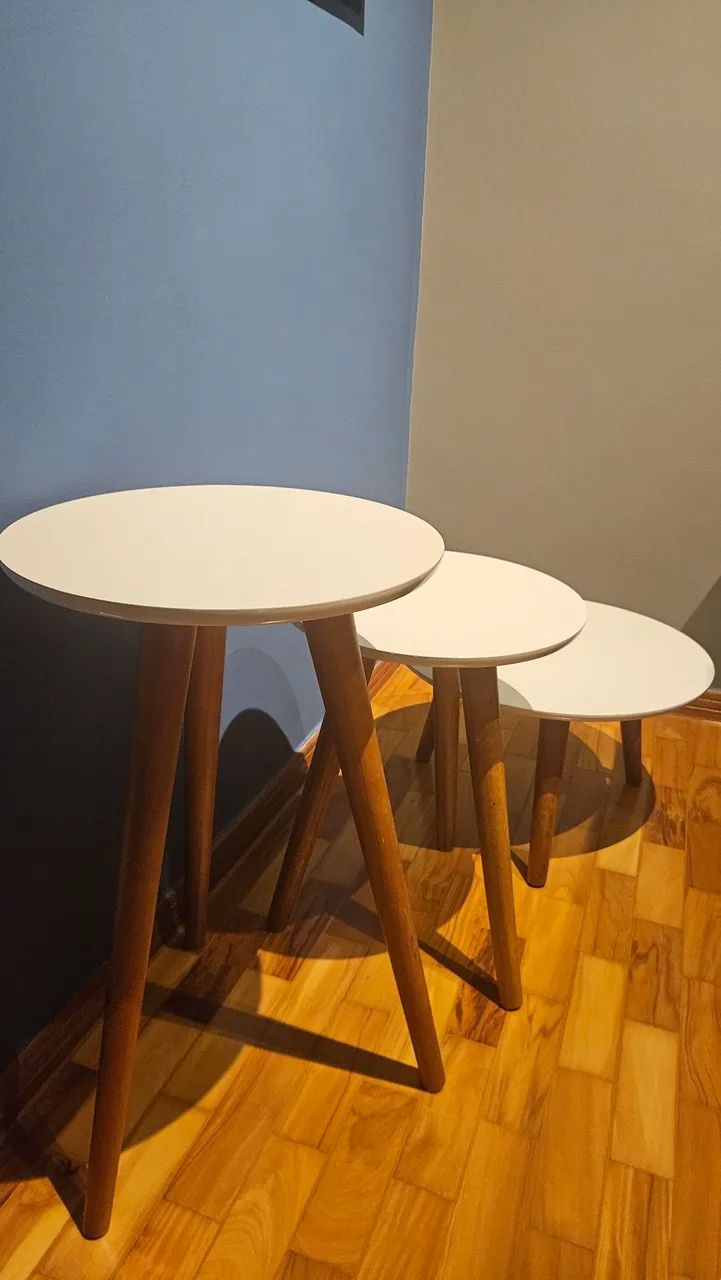 Set of 3 off-white tables64386065203202120