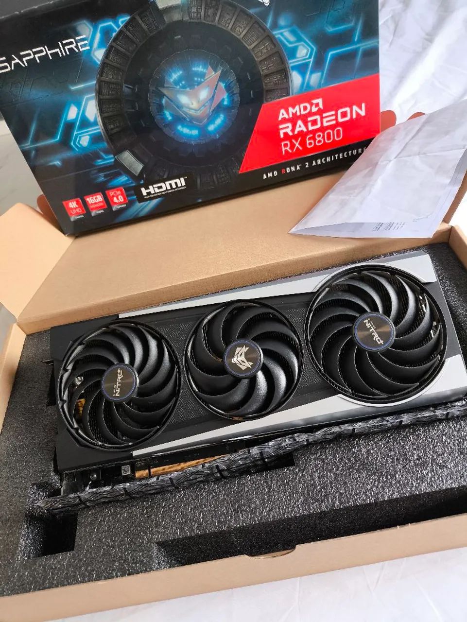 Placa de video AMD rx6800 16gb 