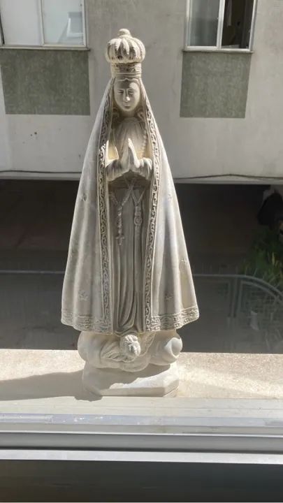 Estátua de Virgem Maria em gesso - Foto 2