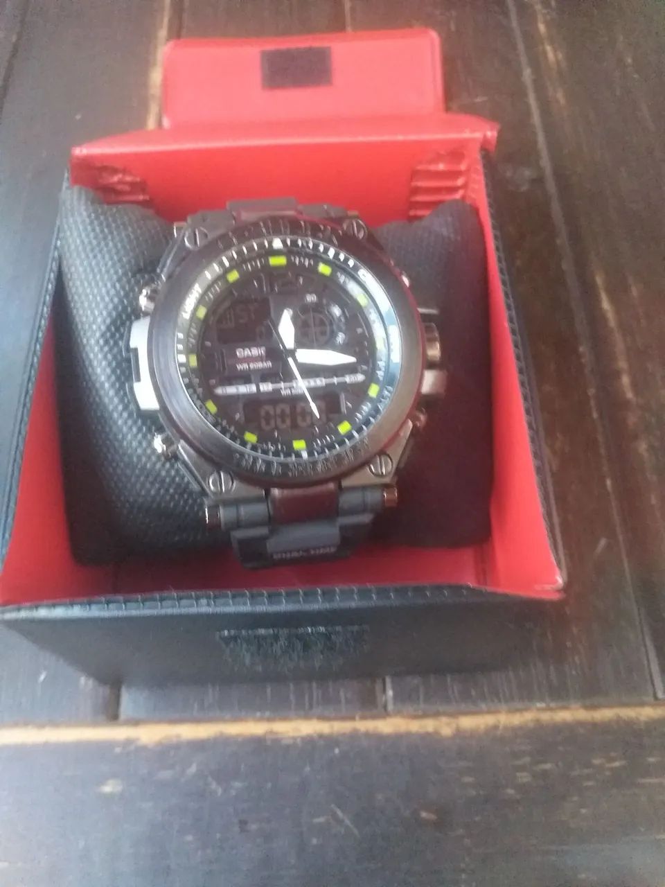 Relógio marca CASSIO modêlo G-Shock, na embalagem, múltiplas funções 