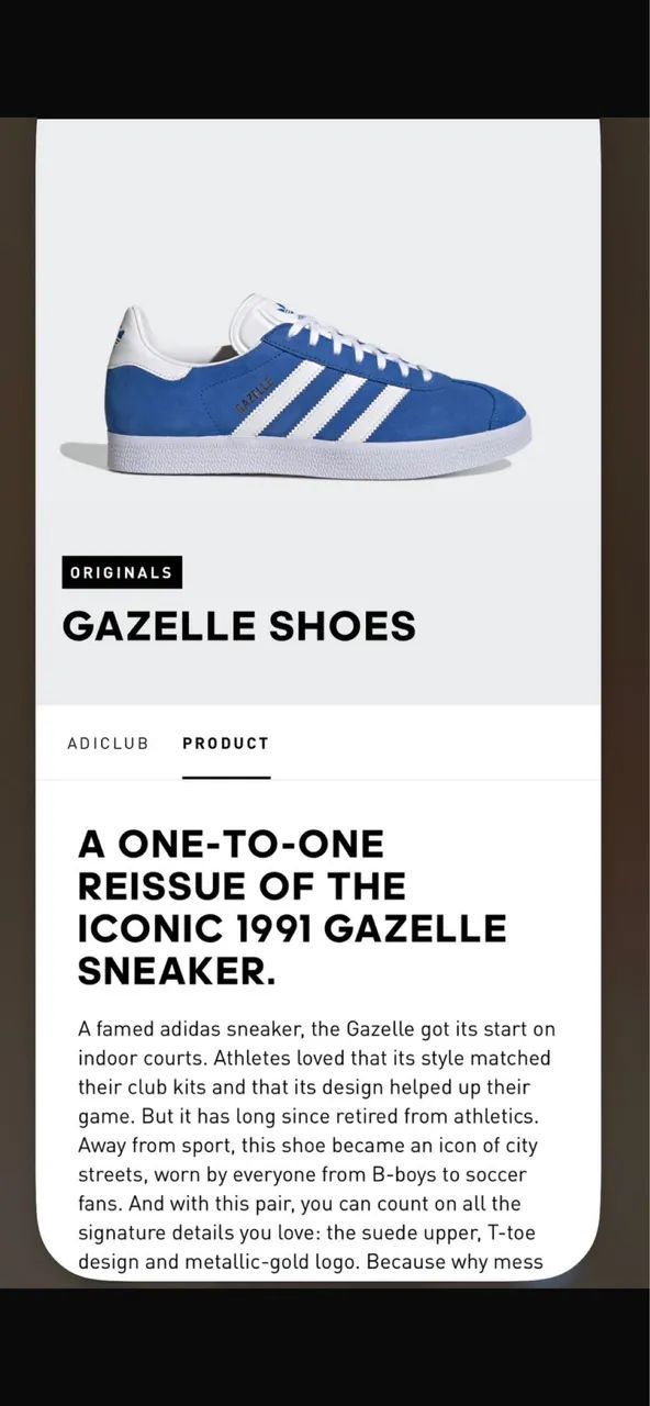 Tênis adidas gazelle comprado nos Estados Unidos novo tamanho 42  - Foto 6