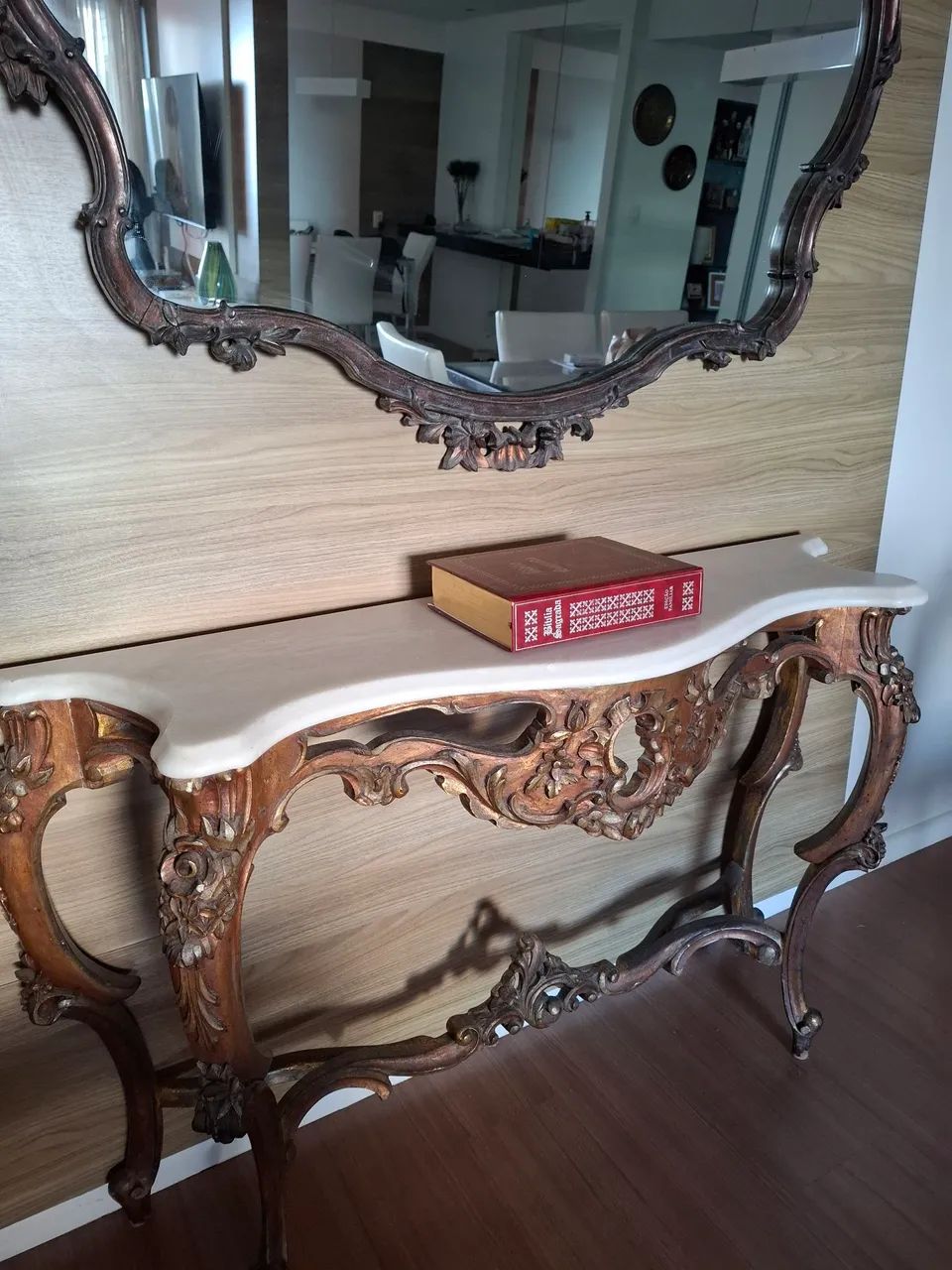 Aparador e espelho Luis XV original - Foto 2