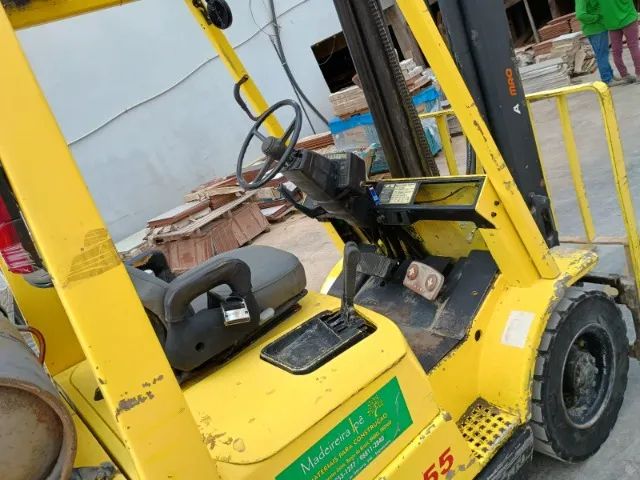EMPILHADEIRA HYSTER ANO 2005 TORRE DUPLEX A GAS COM DESLOCADOR - Foto 4