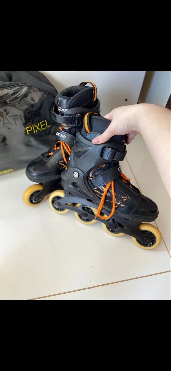Patins Inline Oxer Pixel com Bolsa - Foto 2