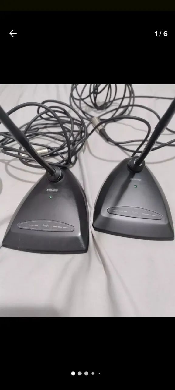 Microfone Shure pescoço de ganso - Usado - Foto 2