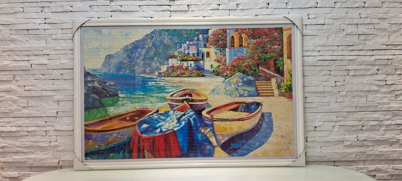 Quadro de Quebra cabeça com moldura - Vários quadros - Foto 2