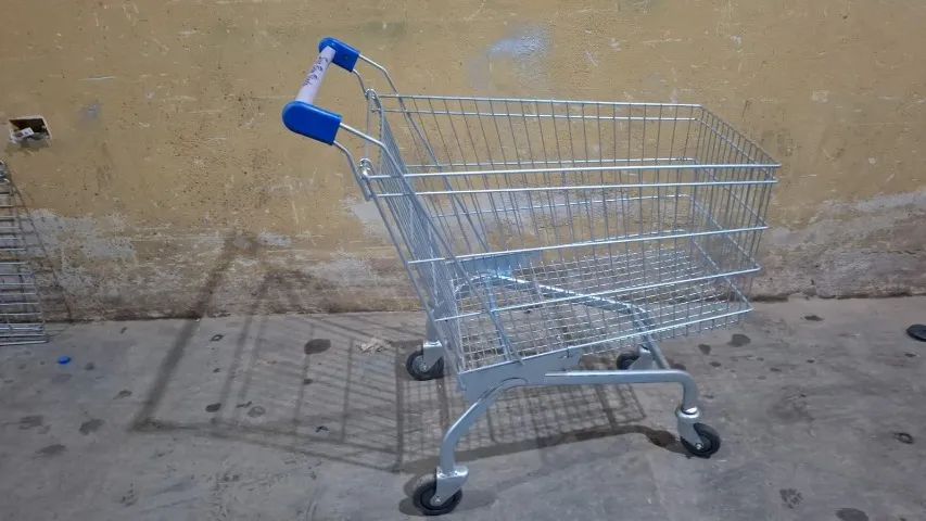 Oferta Carrinho De Compra 160 Litros Para Supermercado Lojas Mercado Logistica Semi Novo - Foto 2