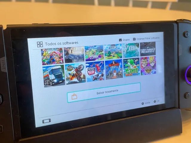 Nintendo Switch - 60 Jogos - 2 Controle Pro - Foto 3
