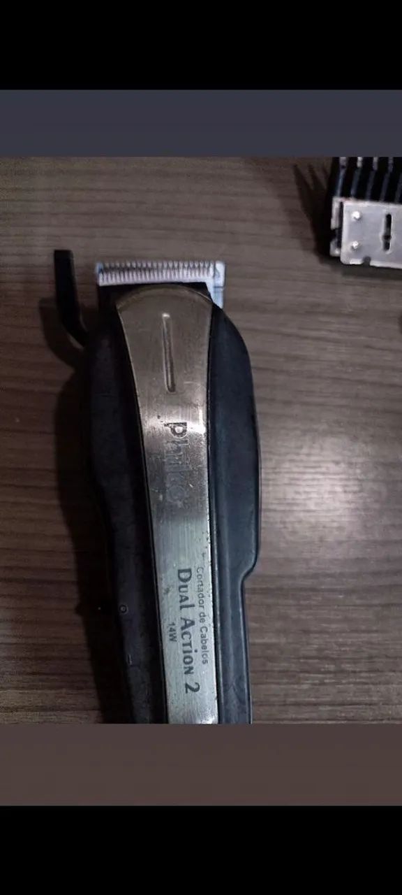 Máquina cortar cabelo Philco dual action 14w