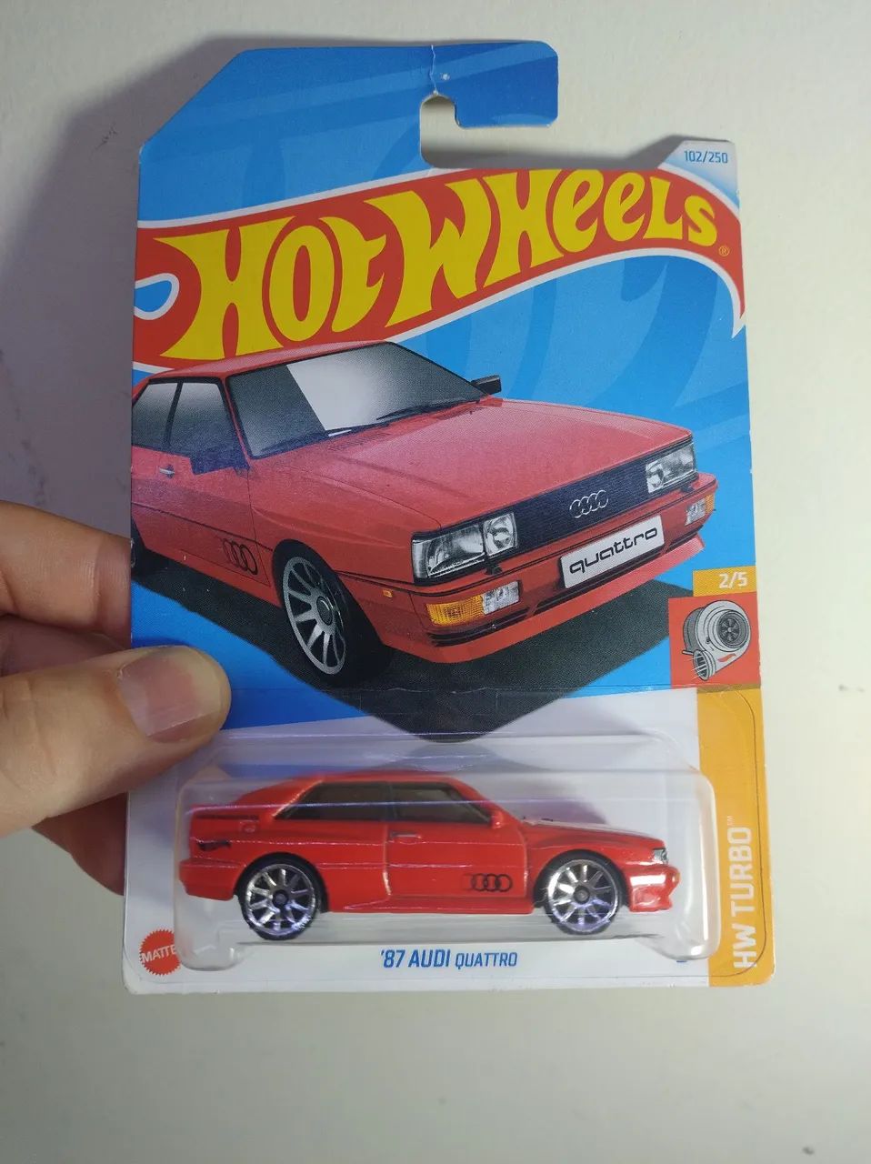 HotWheels Audi Quattro 87 Vermelho Novo Lacrado Hot Wheels