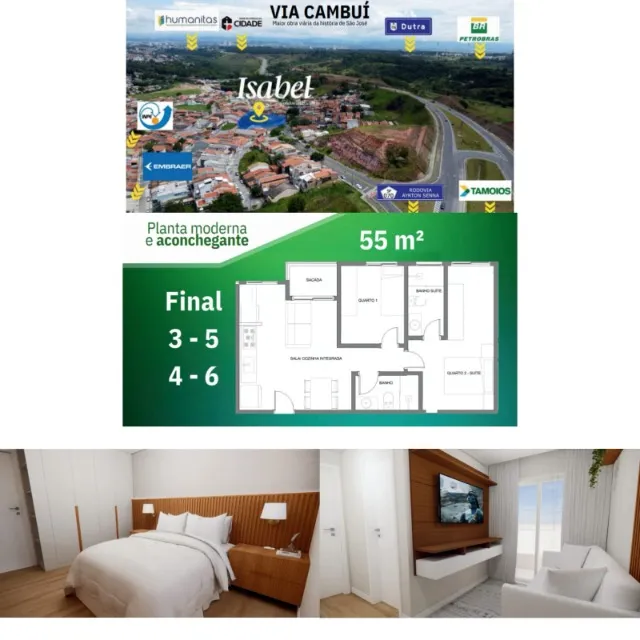 AB - Oportunidade imperdível! Cotas de apartamento
