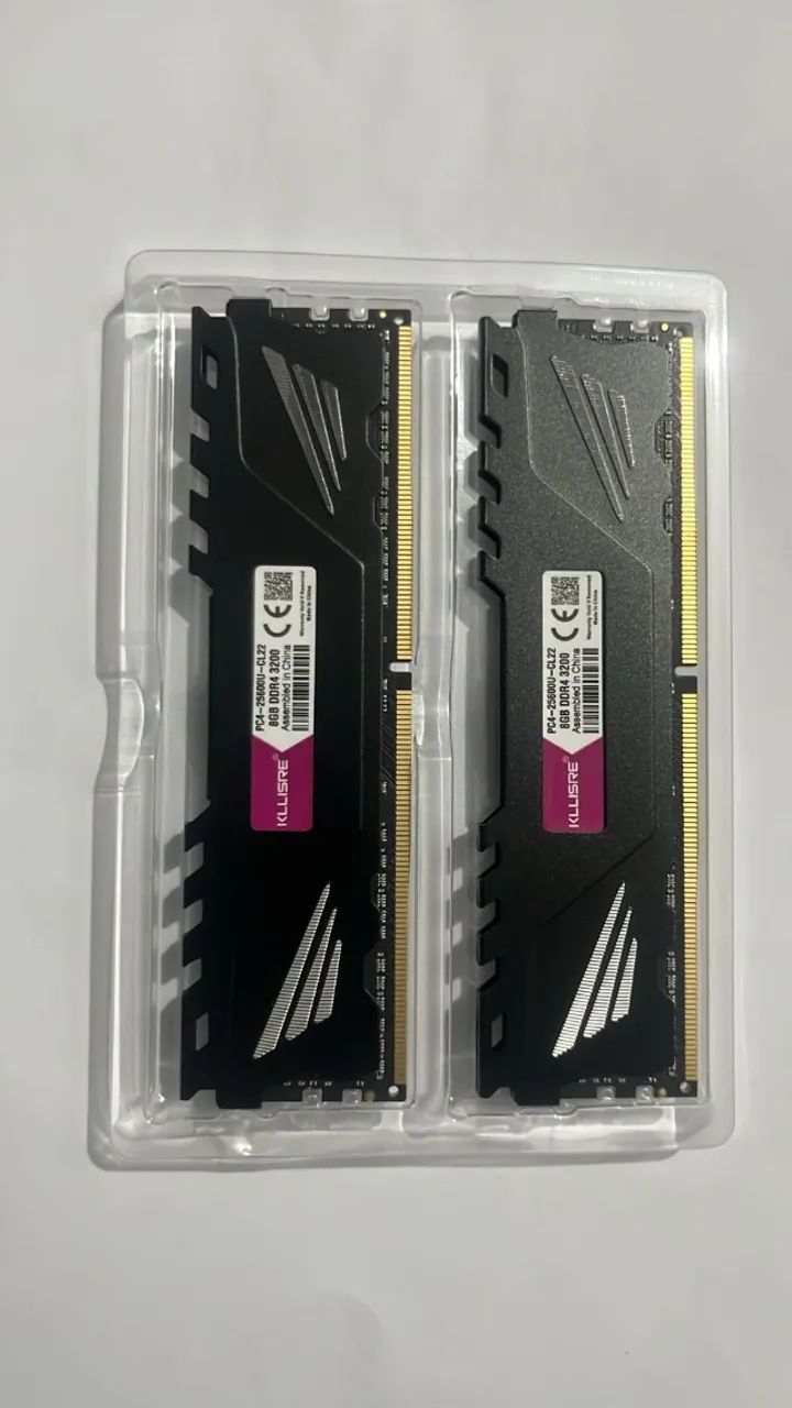 Memória RAM Kllisre 16GB DDR4 3200MHz - 2x8GB