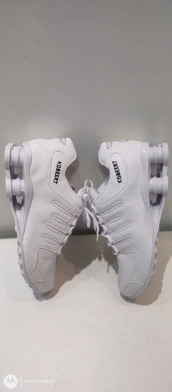 Tênis kobeert Branco -azul com branco e azul Conforto e Estilo! - Foto 2