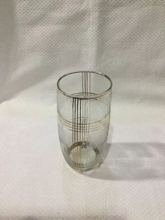 Copo Long Drink Cristal Com Dourado Anos 50 Vintage - Foto 6