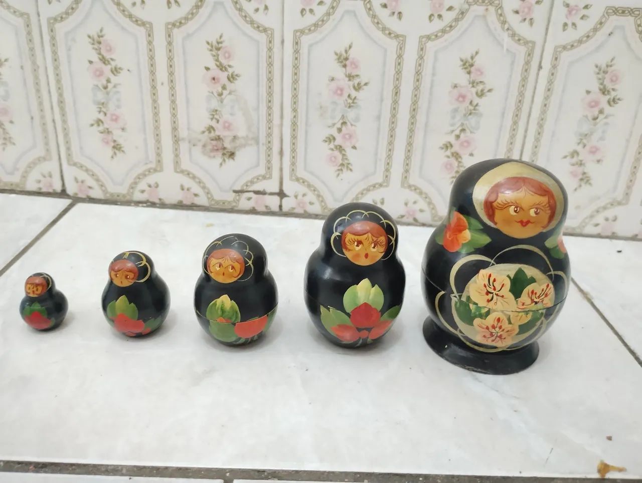 bonecas matrioska original cinco peças - Foto 2