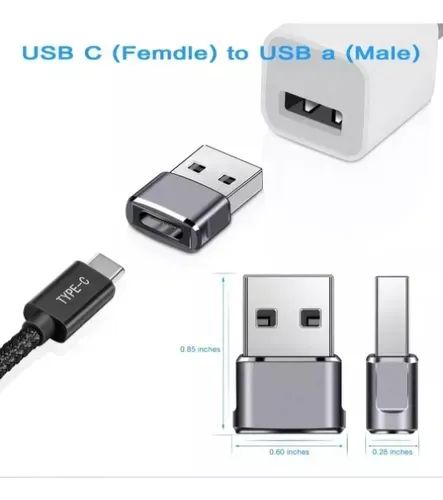990 Adaptadores Plug Usb Tipo C Fêmea X Usb Macho - Foto 3