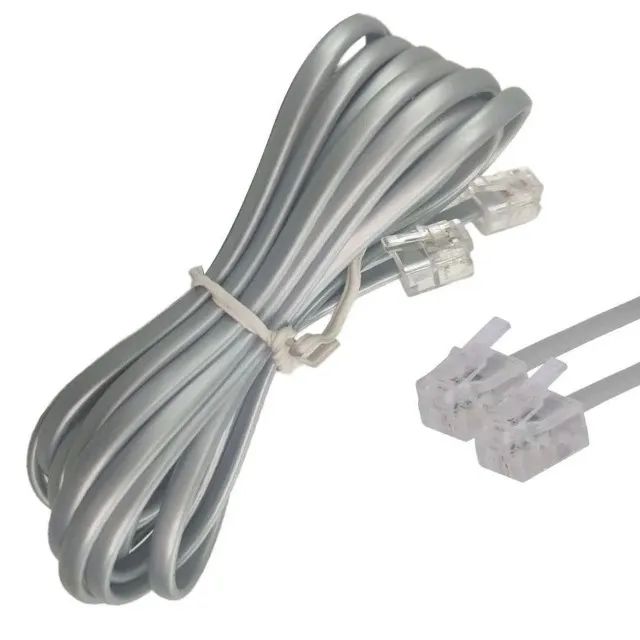 Fio para telefone RJ11 - 1,5M