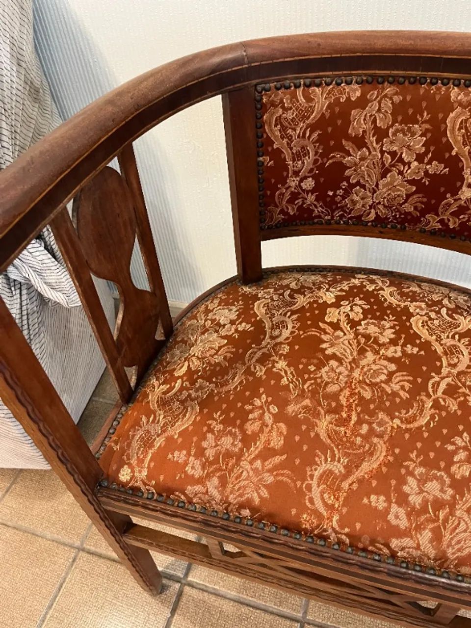 POLTRONA ANTIGA ART DÉCO ANOS 40 ORIGINAL - Foto 4