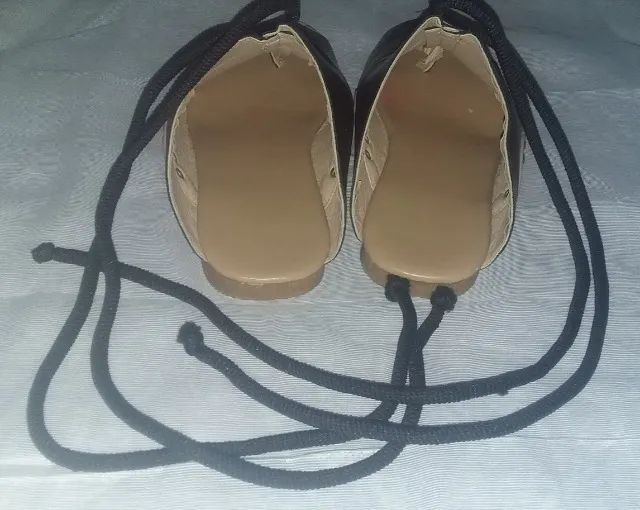 Sandalia feminina preta de cordas amarração -(promocao roupas sapatos femininos liquidacao - Foto 4