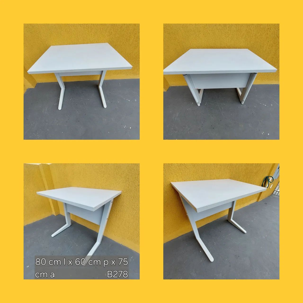 Mesa de Escritório cinza 80x60cm