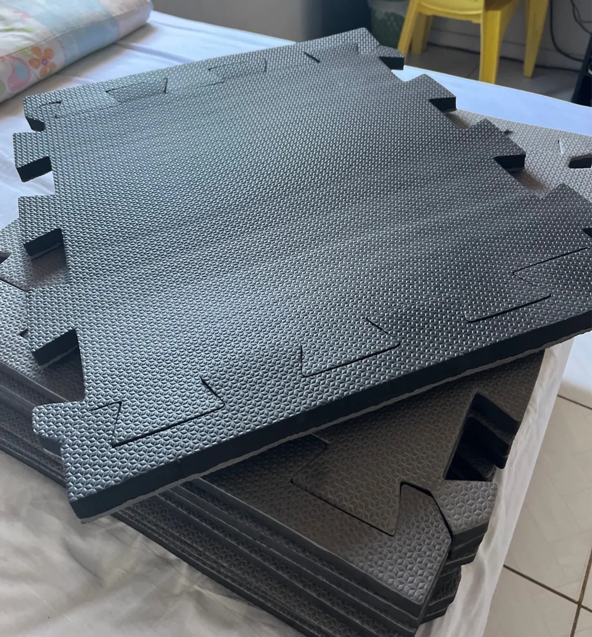 8 Tatames de EVA para 50x50 2cm Academia e Exercícios