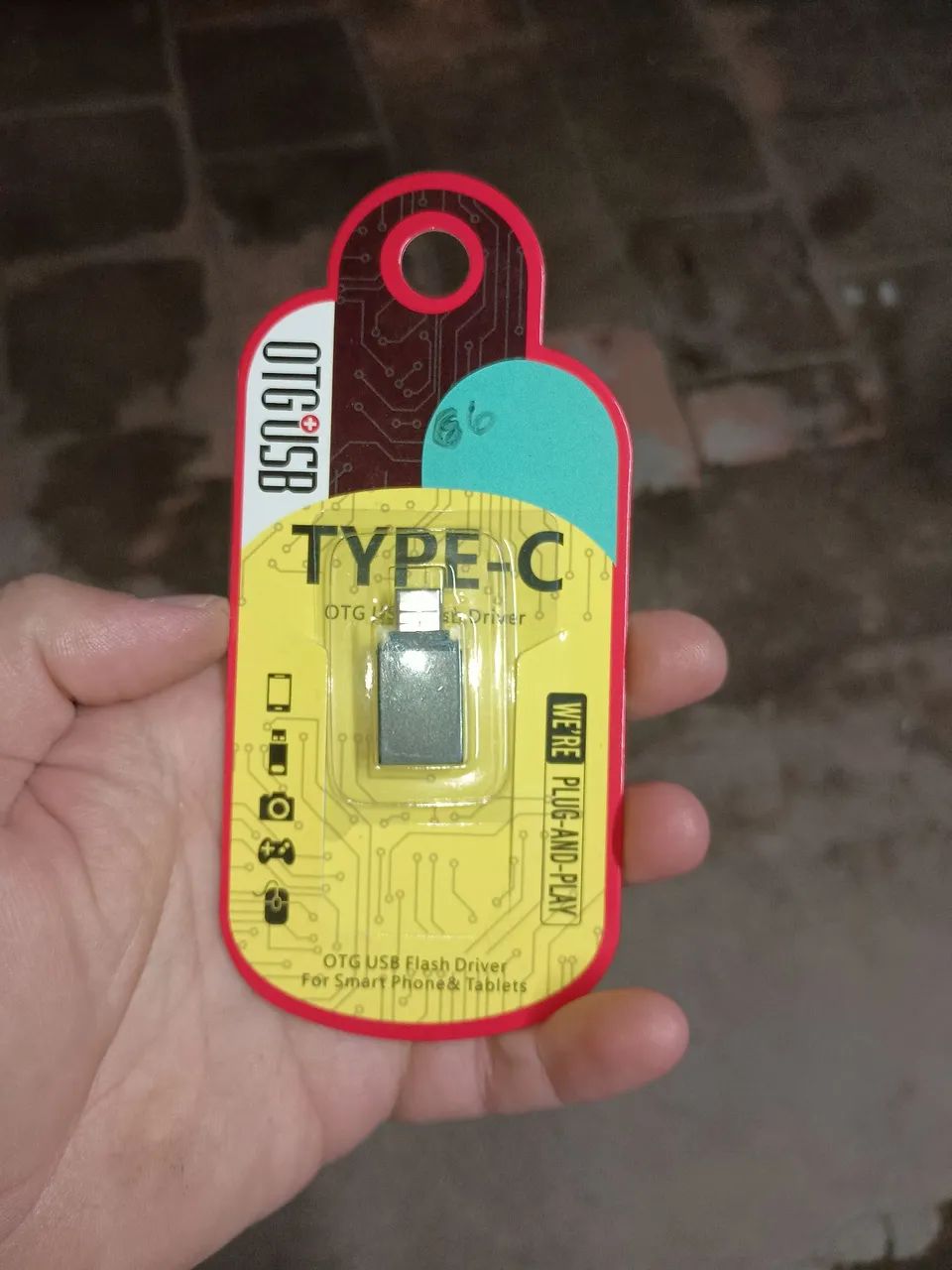 Adaptador USB OTG Tipo C para Celular