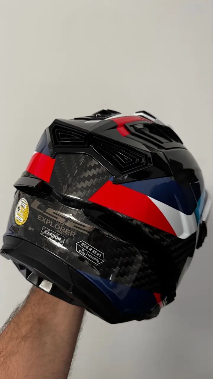 Capacete moto LS2 explorer carbon - Foto 5