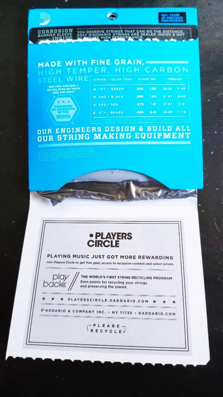 Encordoamento Daddario Escala Curta 04064840797585667122