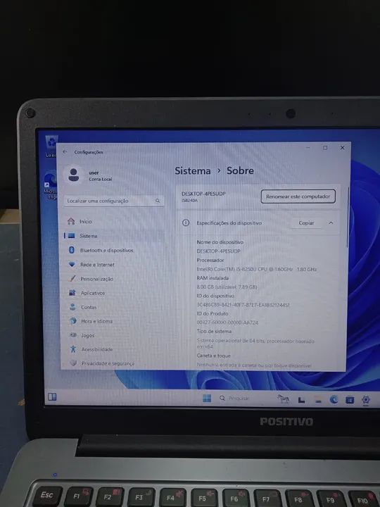Notebook Positivo Core i5 8.a geração! - Foto 6