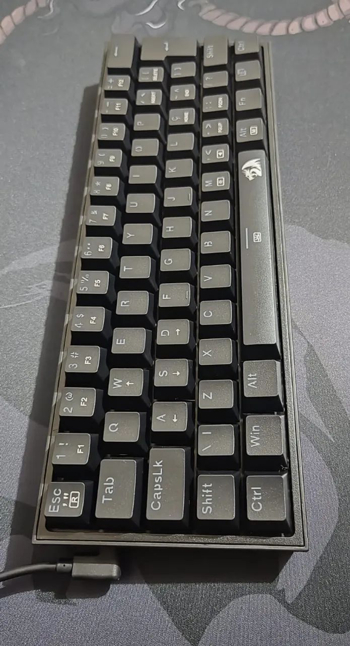 Teclado Mecânico Redragon Fizz RGB Black - NOVO - Foto 2